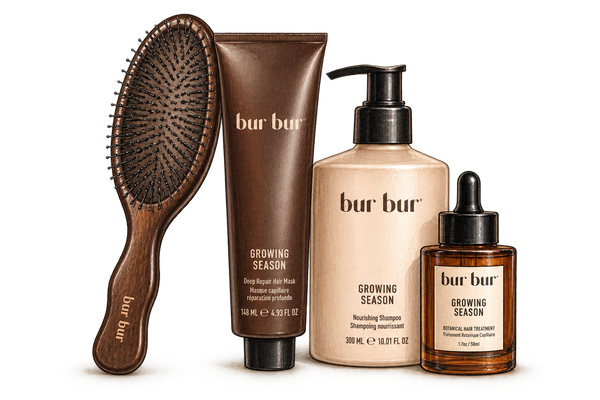 Watercolor illustration of the bur bur collection