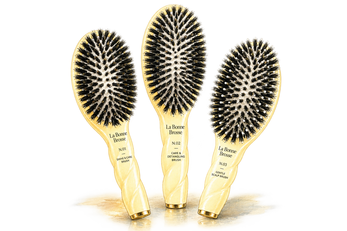 Watercolor illustration of the La Bonne Brosse collection at Loshen & Crem