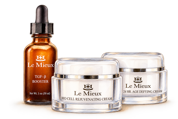 Watercolor illustration of the Le Mieux collection at Loshen & Crem