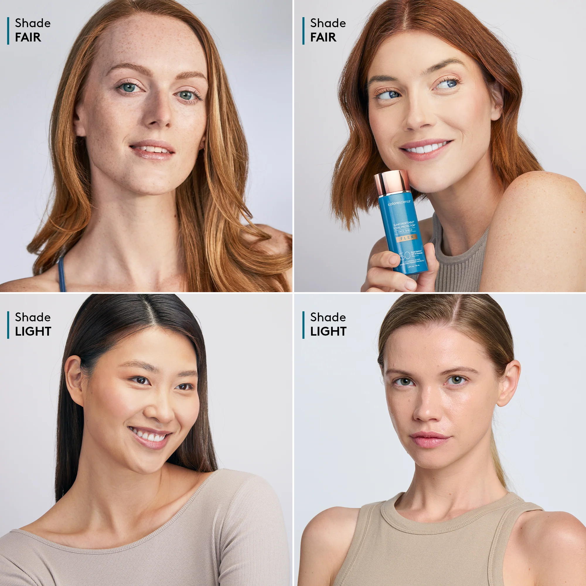 Sunforgettable® Total Protection® Face Shield Flex SPF 50 | Mineral sun protection tinted | LOSHEN & CREM