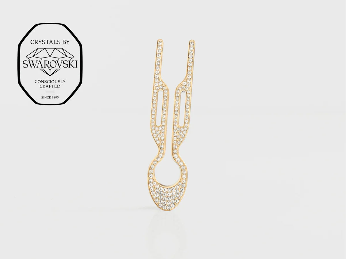 Fiona Franchimon | Nº1 HAIRPIN Steel with Swarovski® Crystals | Accessories - French pin | LOSHEN & CREM