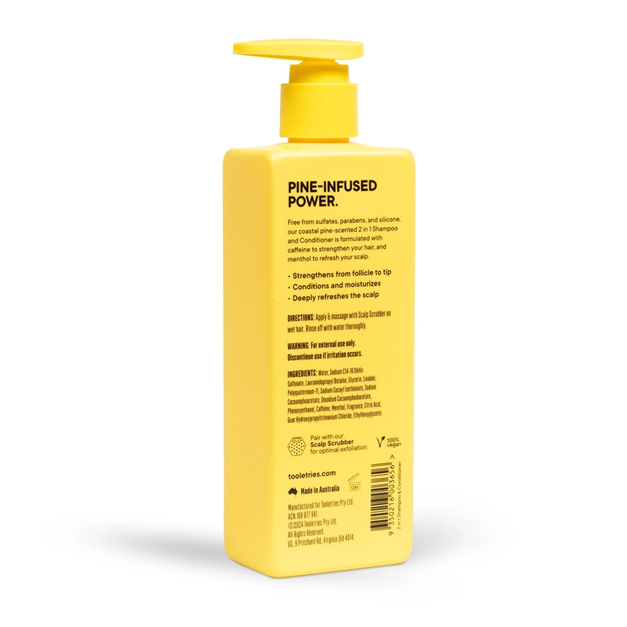 2-in-1 Men’s Shampoo & Conditioner – Coastal Pine
