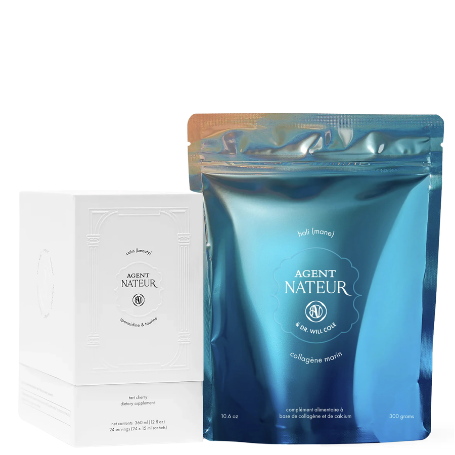 Agent Nateur calm (beauty) + holi (mane) longevity beauty bundle
