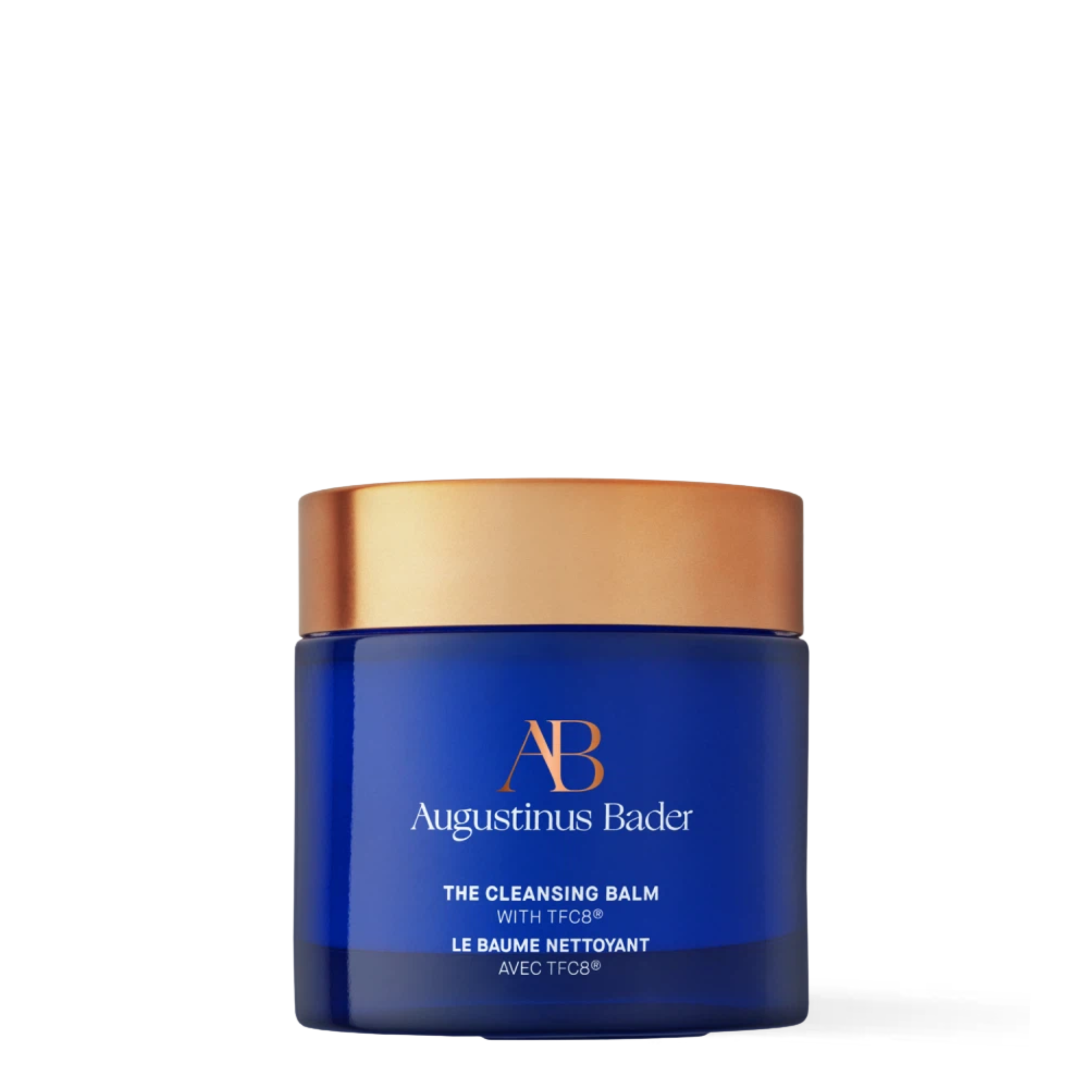 Augustinus Bader The Cleansing Balm with TFC8 solid balm cleanser with cotton muslin cloth