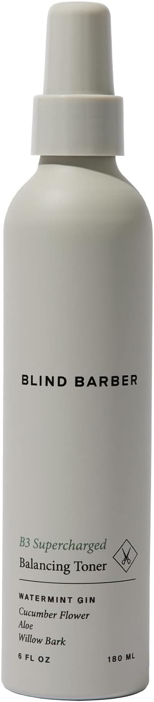 Blind Barber toner bottle on a white background
