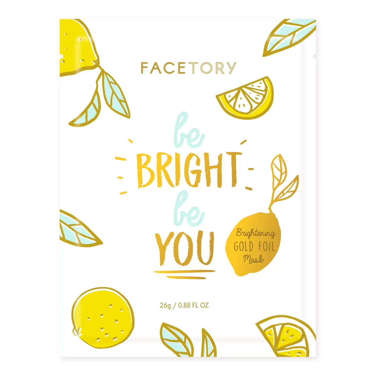 BE BRIGHT BE YOU - BRIGHTENING FOIL MASK | Sheet Mask | LOSHEN & CREM