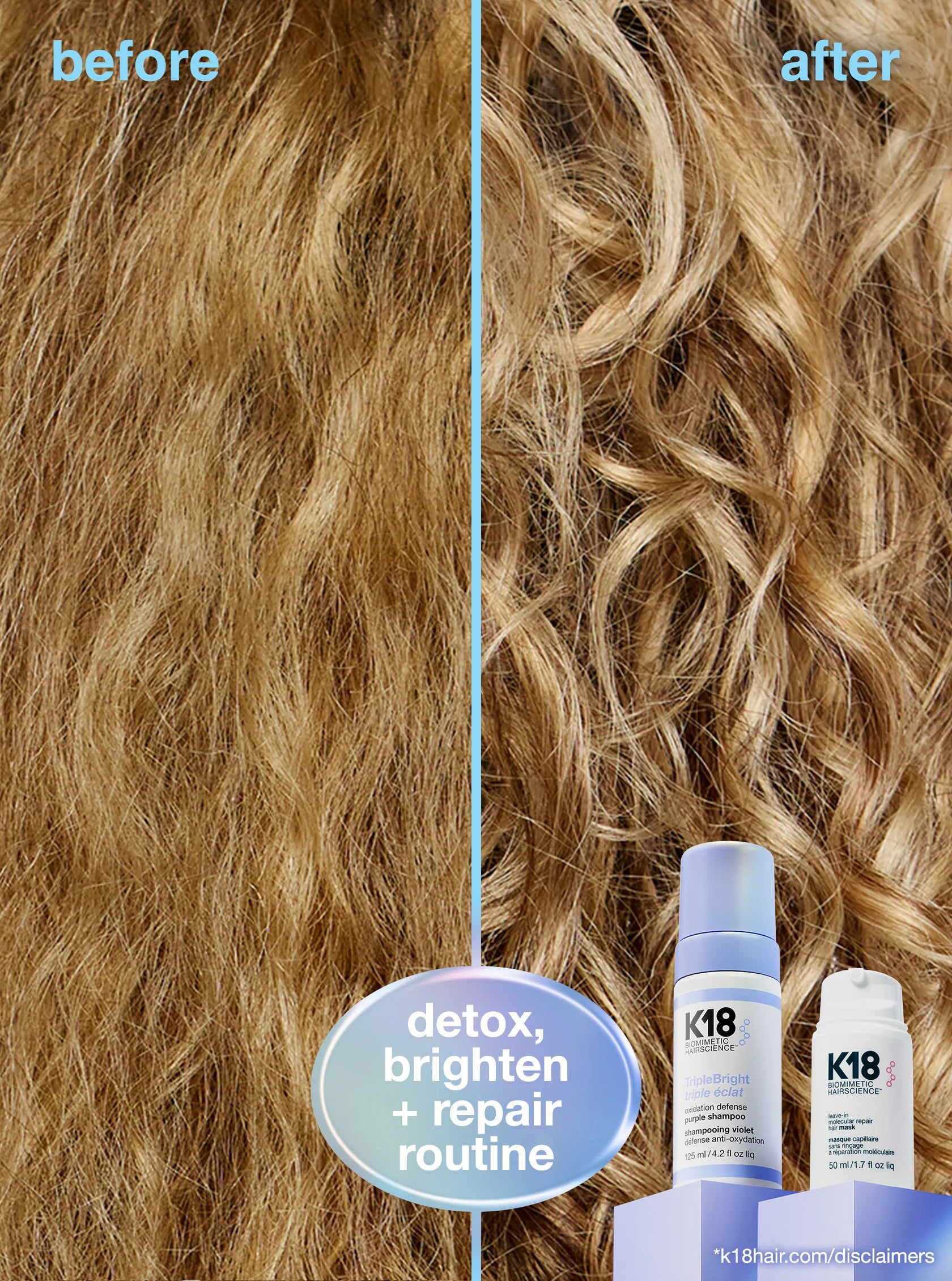 K18 TripleBright oxidation defense purple shampoo | Hair - Blond care | LOSHEN & CREM