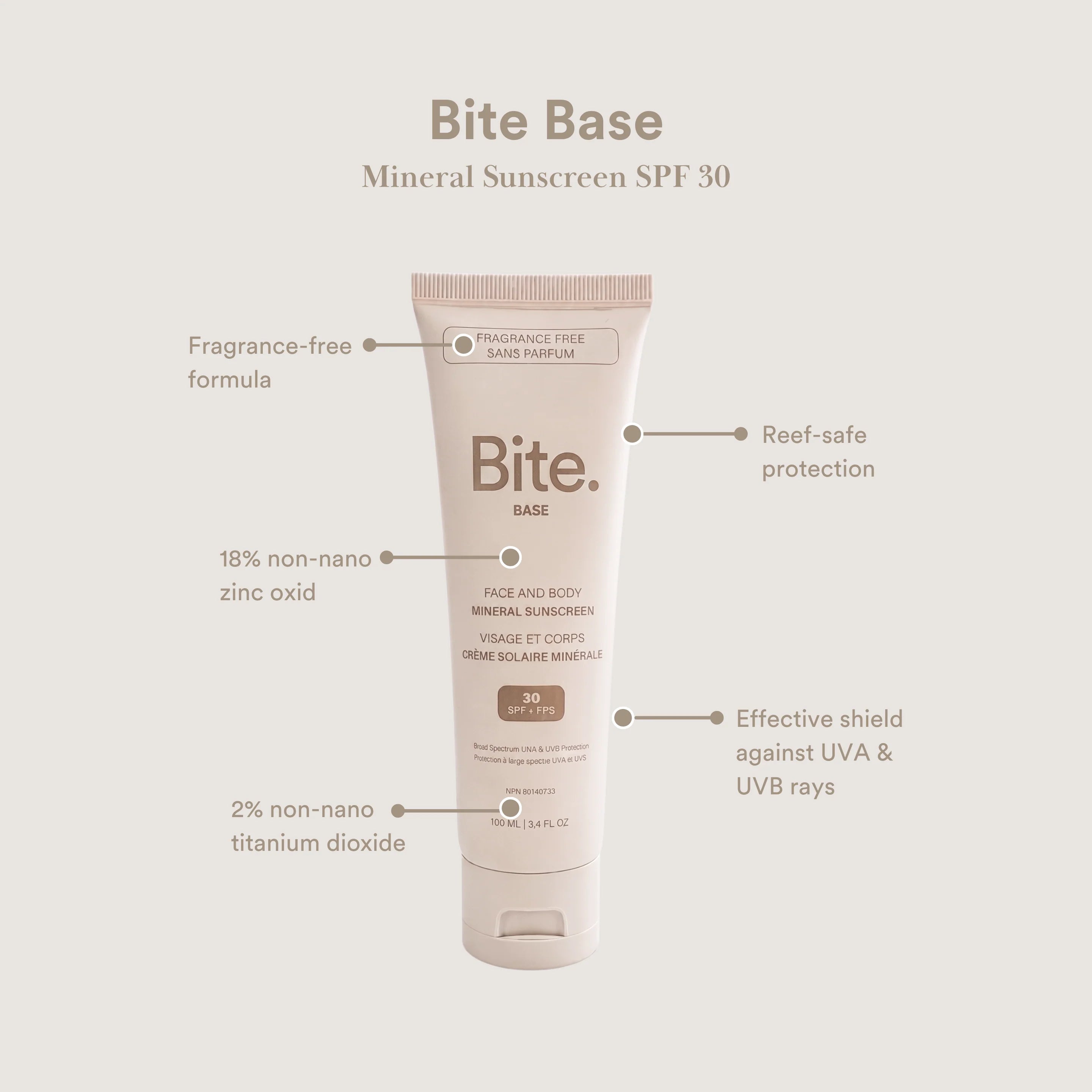 Bite Base Mineral Sunscreen SPF 30