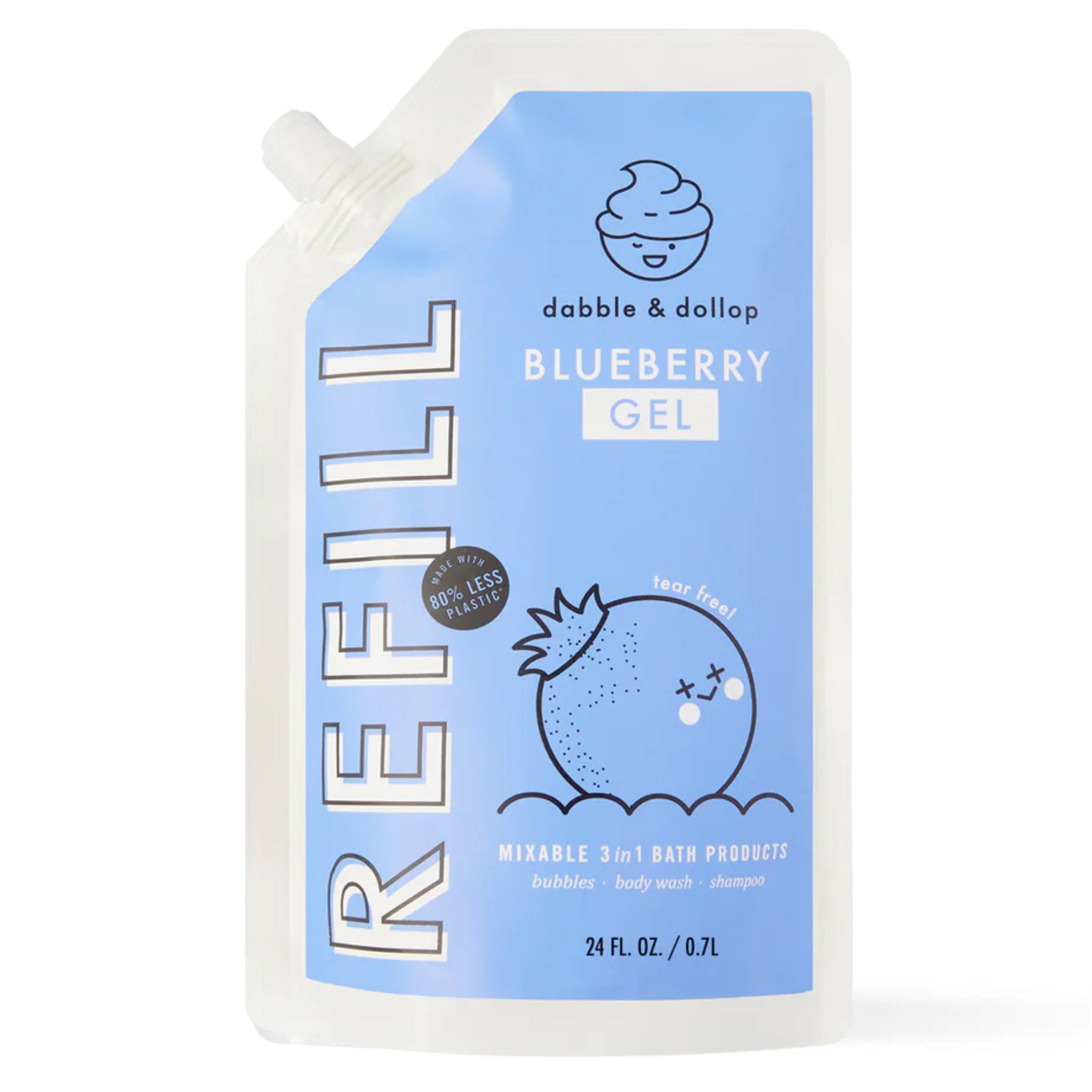 Blueberry Bubble Bath, Body Wash & Shampoo | Bath - Hair & body wash kids | LOSHEN & CREM