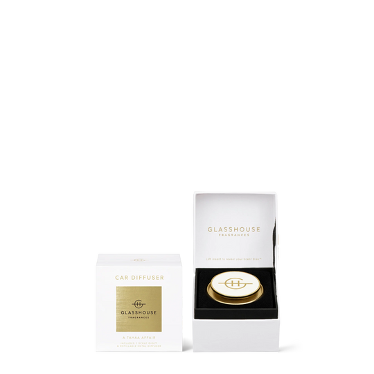 Car Diffuser - A Tahaa Affair - White and Gold