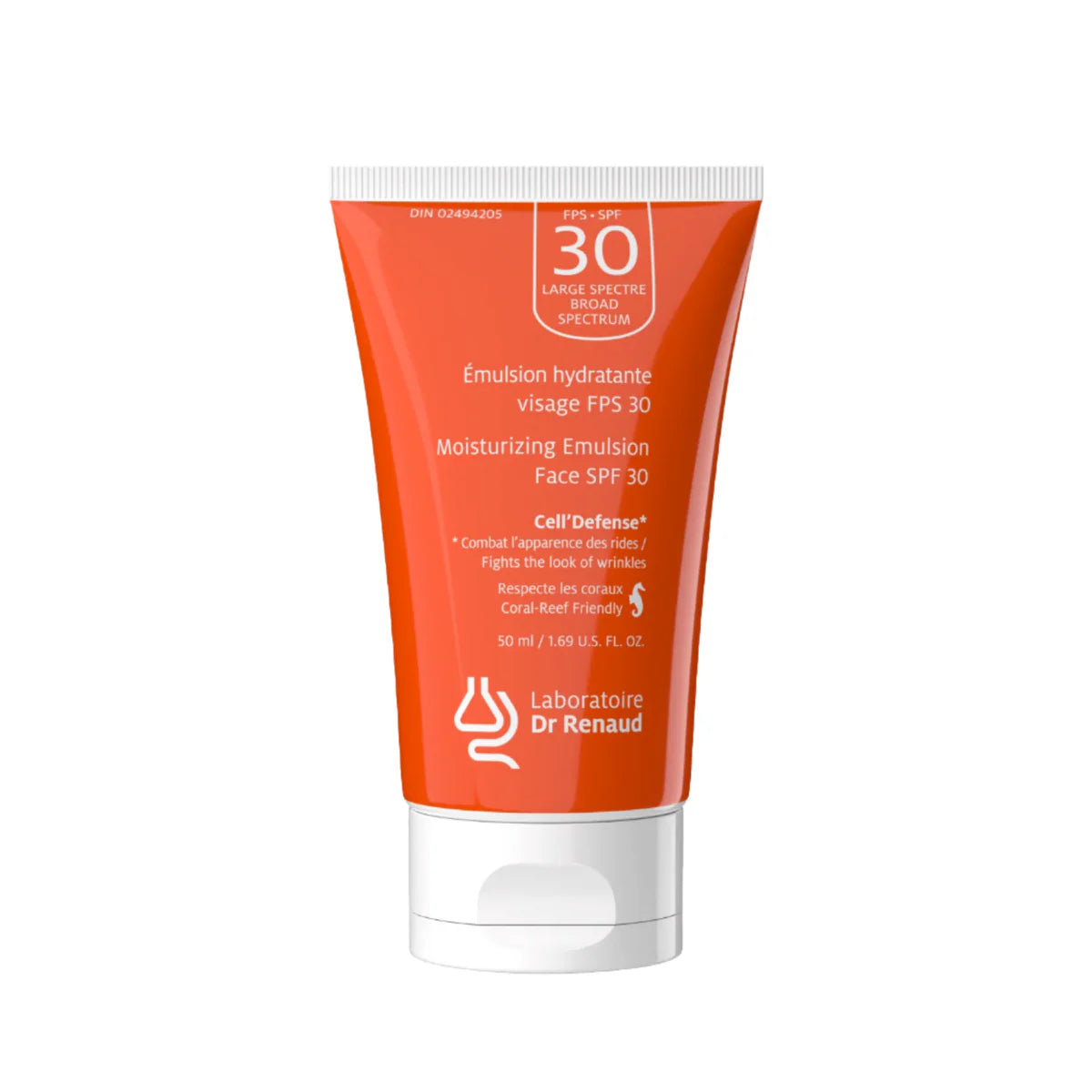 Cell'Defense Moisturizing Face Emulsion with Broad SPF 30 Spectrum | Mineral sun protection | LOSHEN & CREM