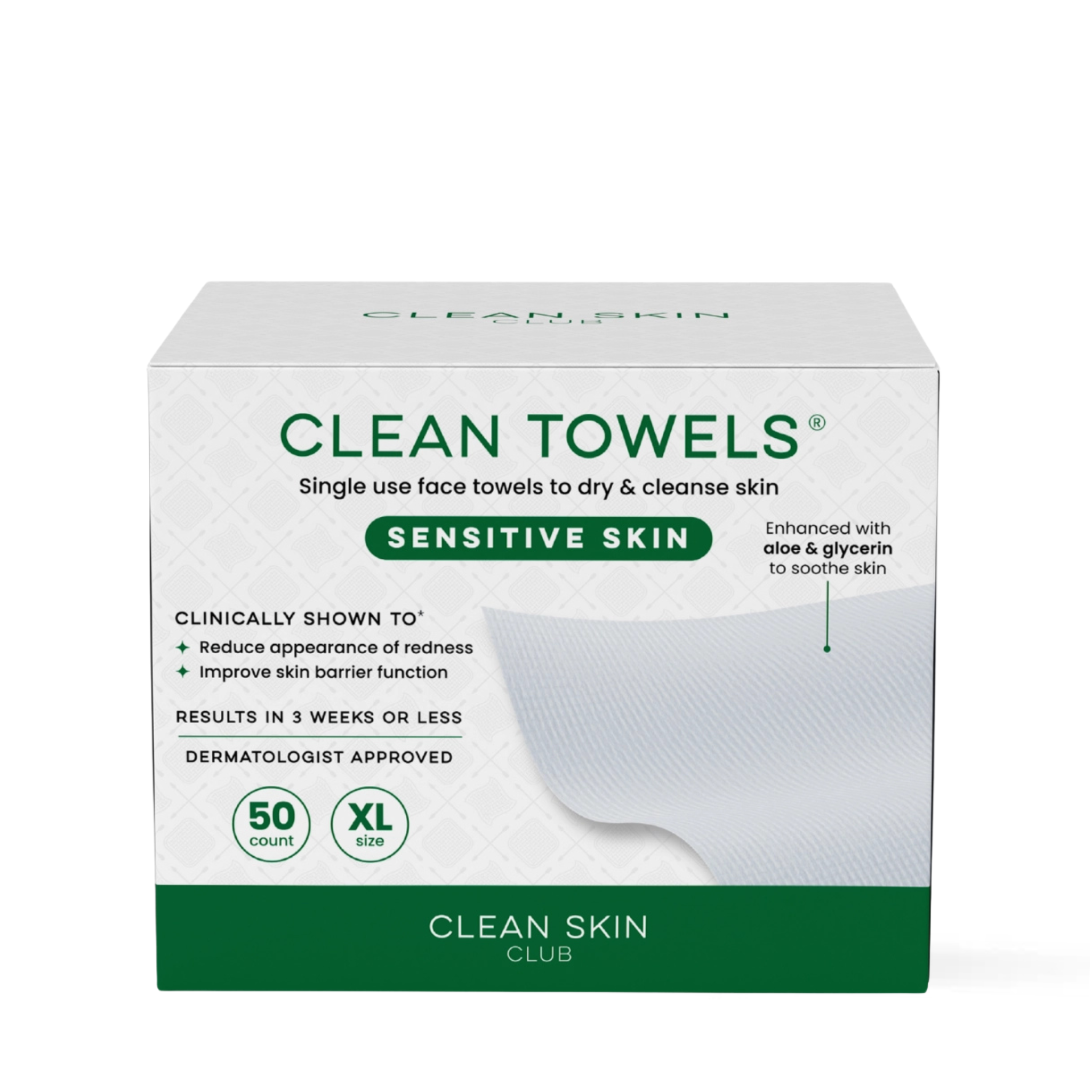 Clean Skin Club Clean Towels® Sensitive Skin