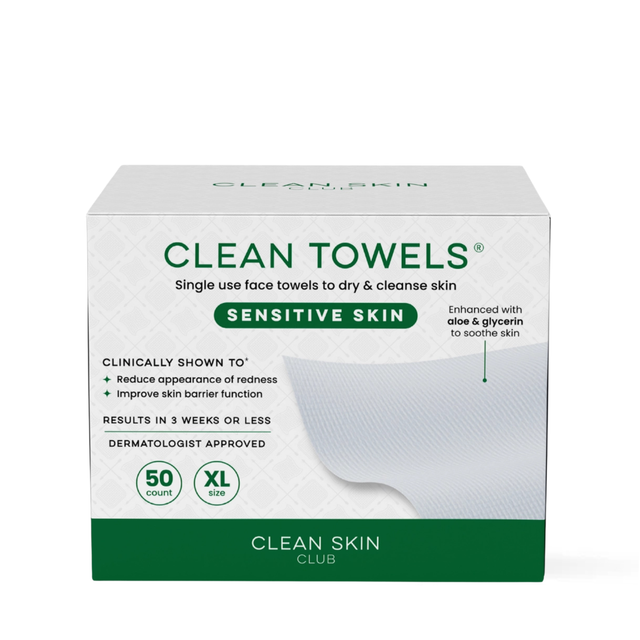 Clean Skin Club Clean Towels® Sensitive Skin | Cleansing - Wipes | LOSHEN & CREM