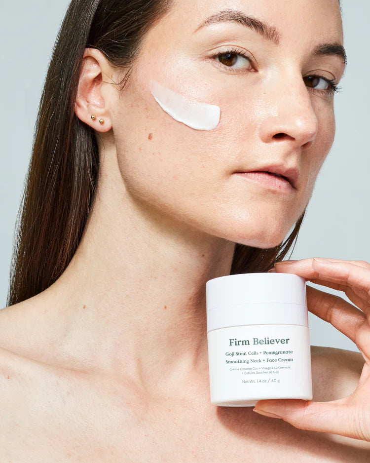 FIRM BELIEVER GOJI STEM CELL + POMEGRANATE SMOOTHING NECK AND +FACE CREAM | Firming | Lifting cream | LOSHEN & CREM