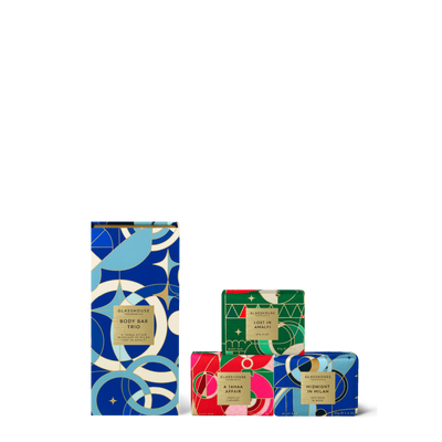 Glasshouse Three-Piece Scented Soap Gift Set | Candles | LOSHEN & CREM