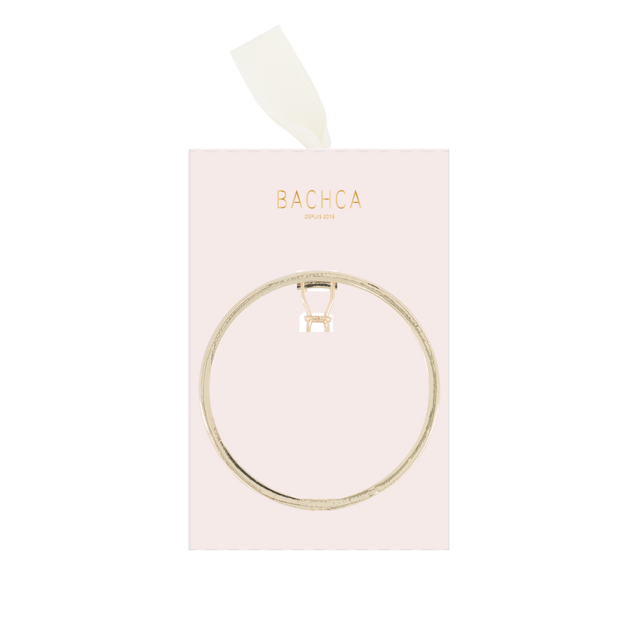 Golden Round Barrette