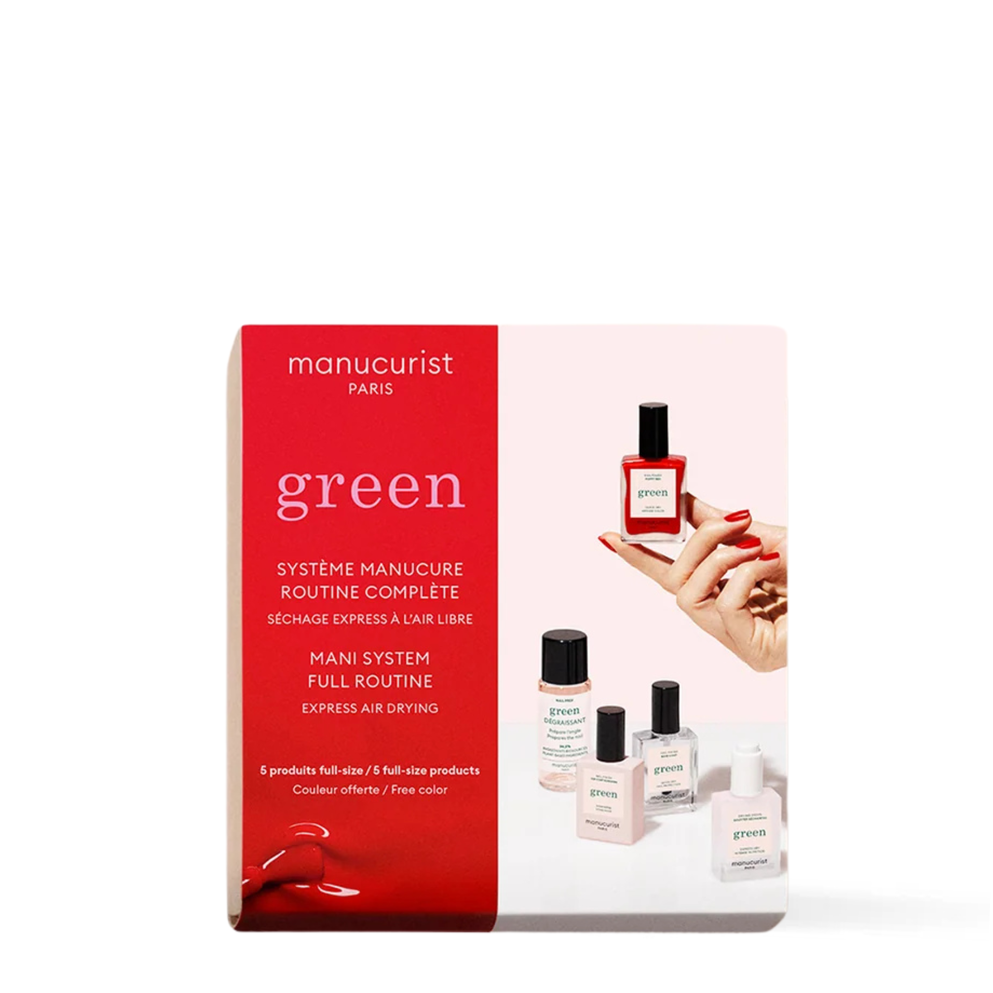 Green™ Natural Nail Polish Discovery Kit - Poppy Red