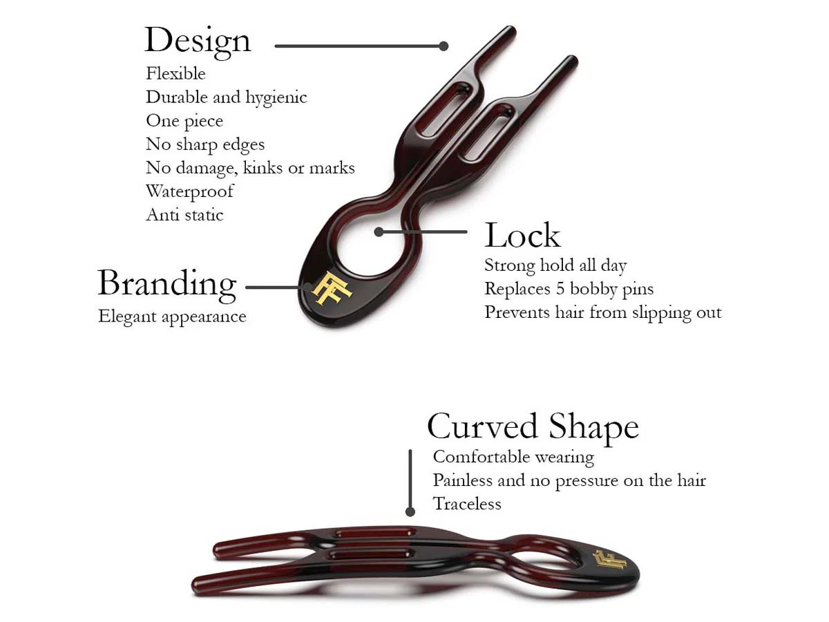 Fiona Franchimon | Nº1 HAIRPIN - Brown | Accessories - French pin | LOSHEN & CREM