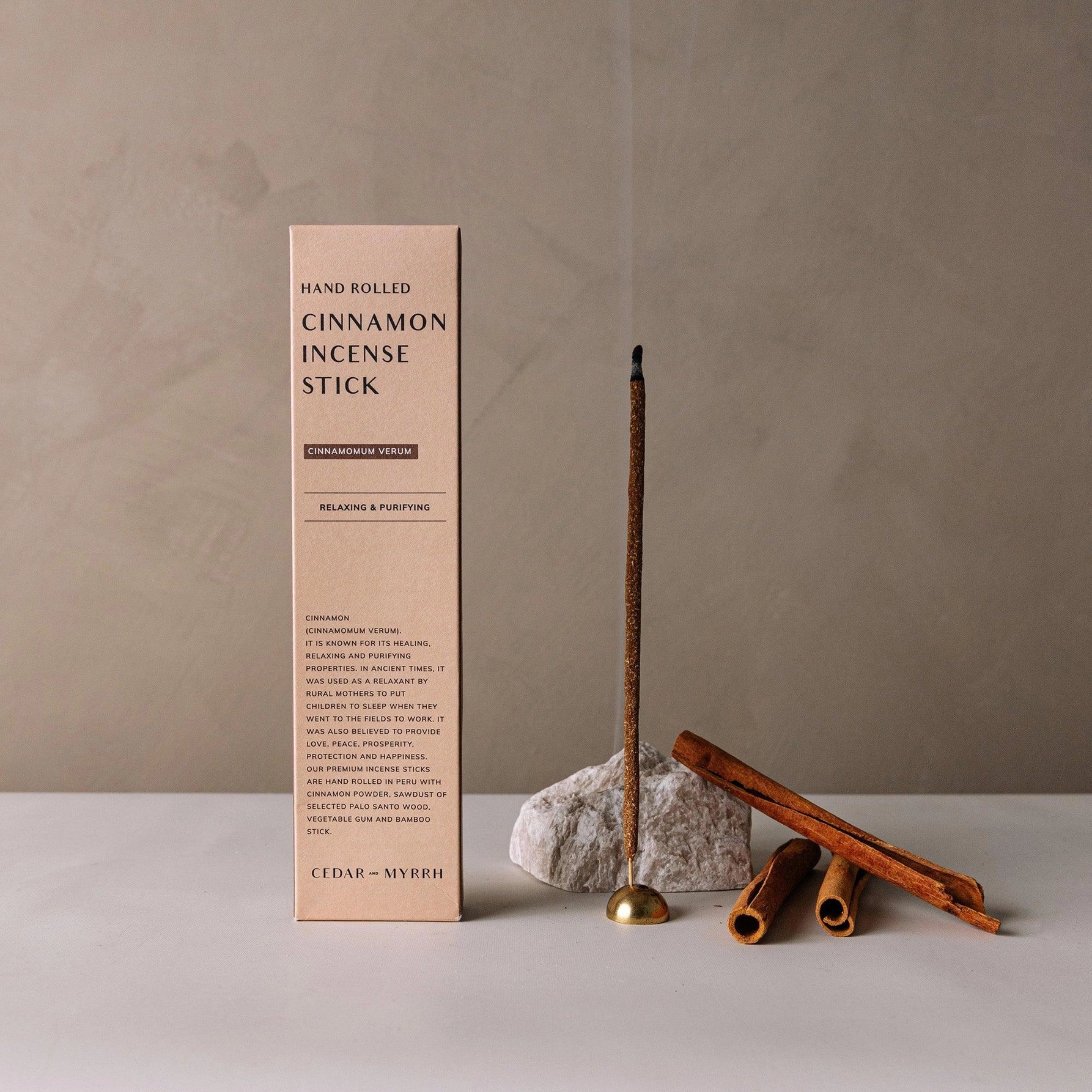 Cedar & Myrrh Cinnamon Incense Sticks