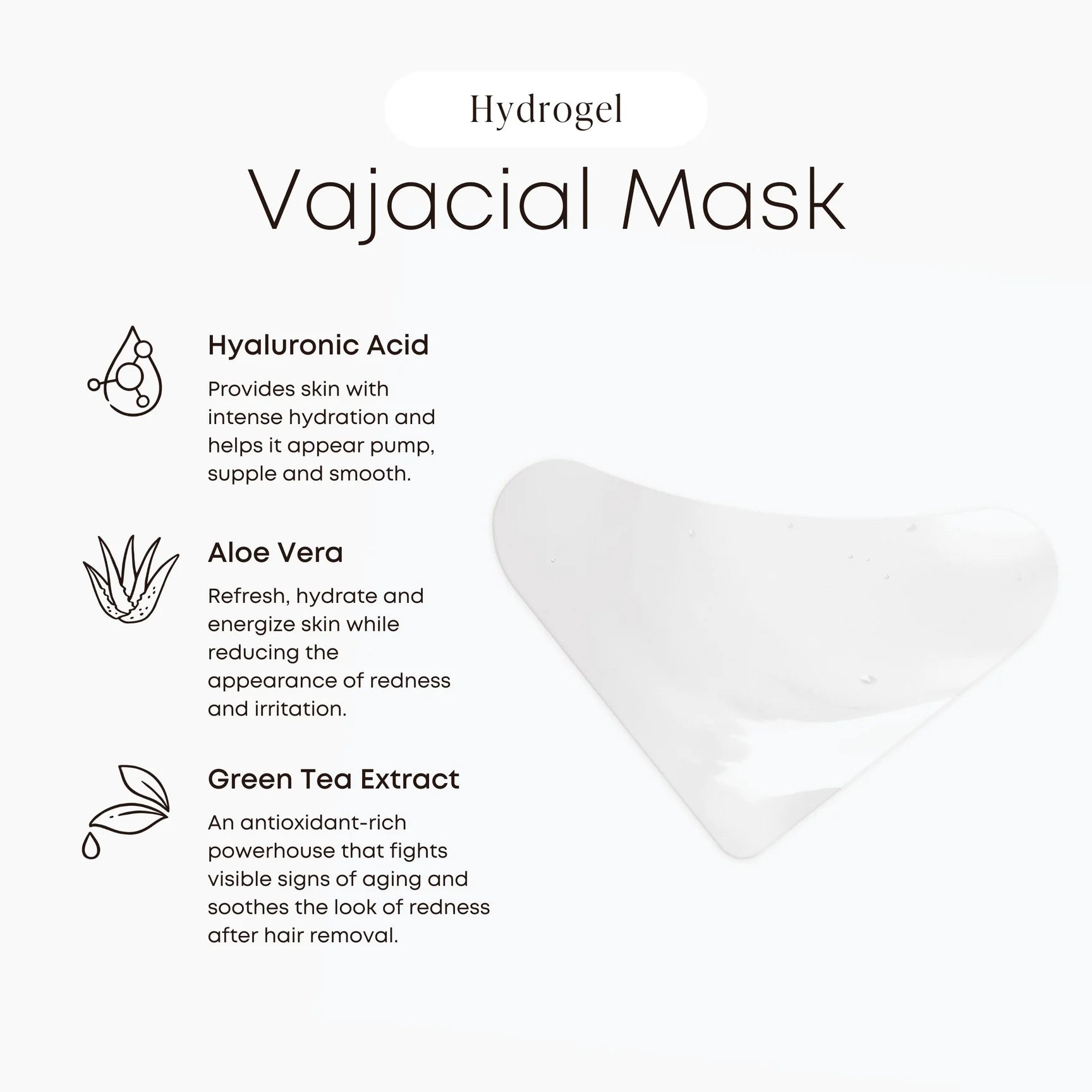 Hydrogel Vajacial Triangle Mask | Body - Ingrown solution | LOSHEN & CREM