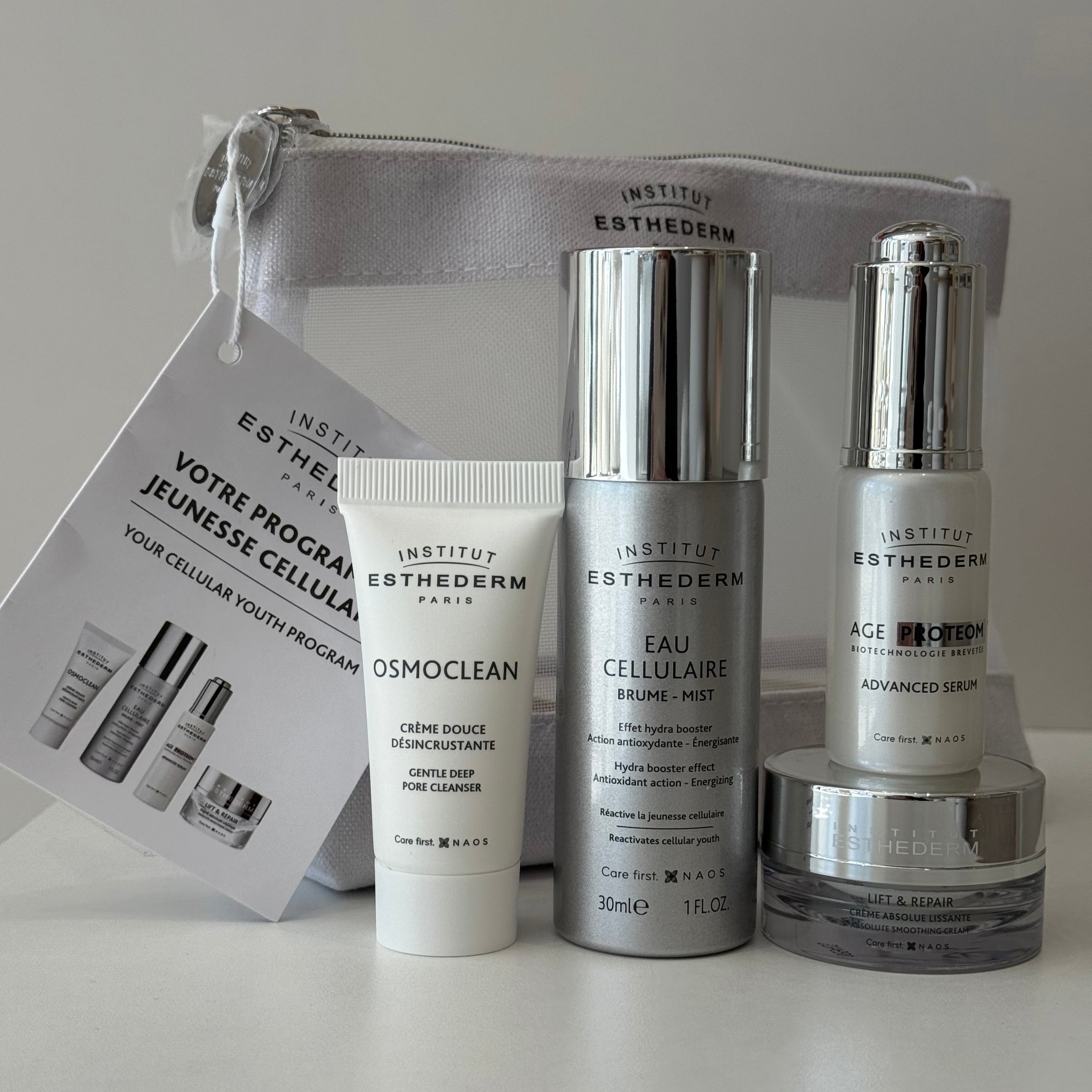 Cellular Youth Program Pouch | Skincare travel kit | LOSHEN & CREM