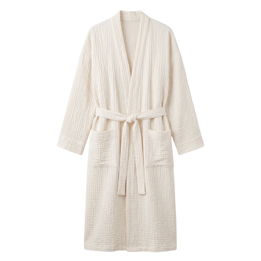 Indaba Crinkle Linen/Cotton Robe