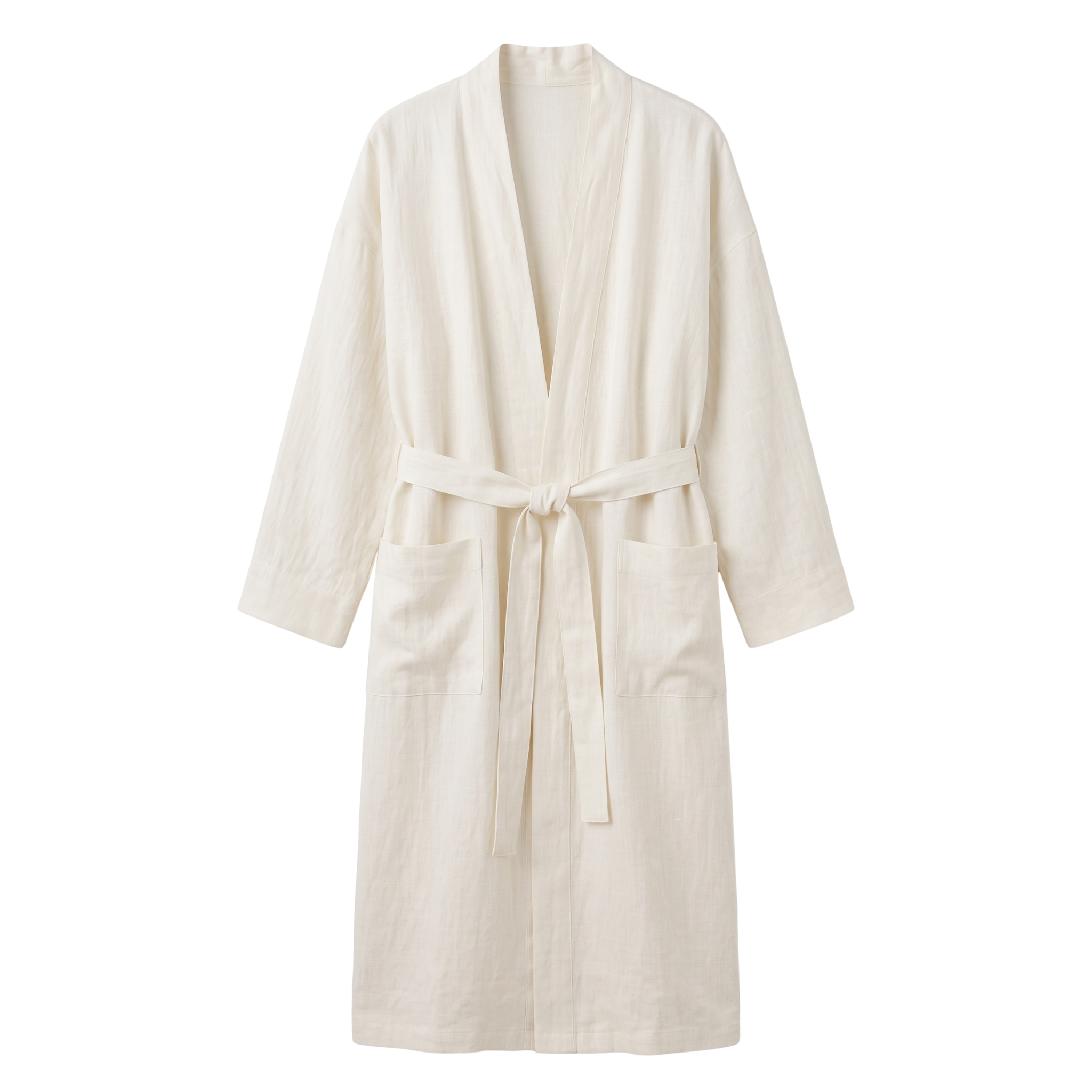 Indaba Linen Robe, Ivory