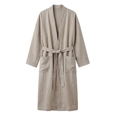 Indaba Linen Robe, Natural
