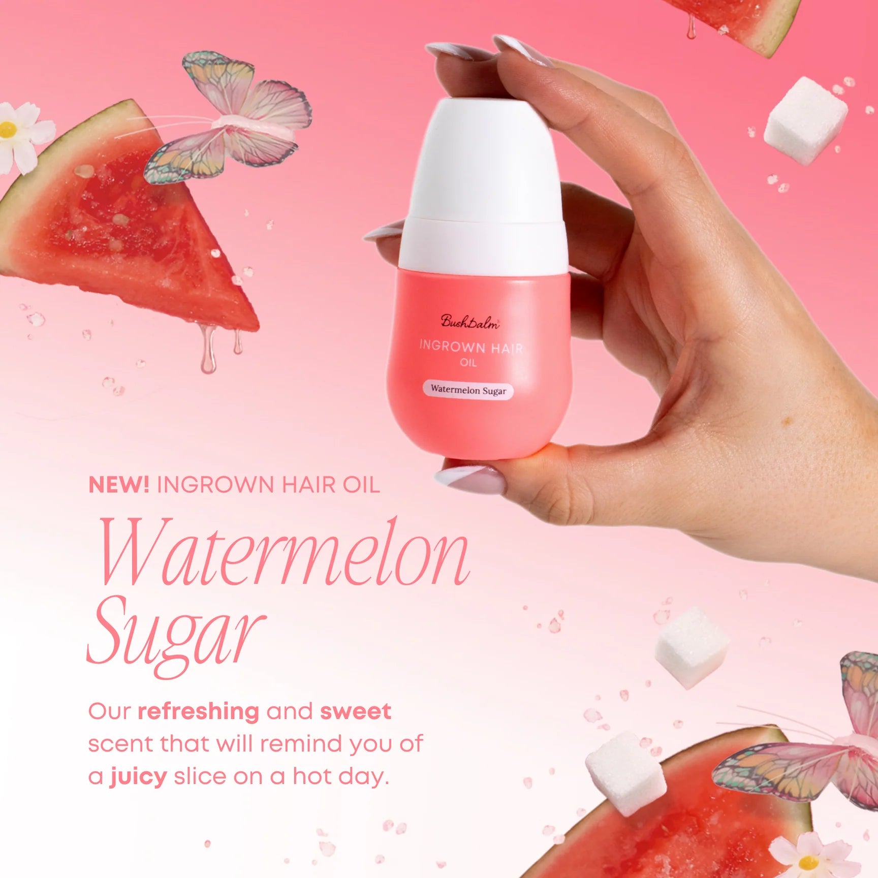Ingrown Hair Oil – Watermelon Sugar | Body - Ingrown solution | LOSHEN & CREM