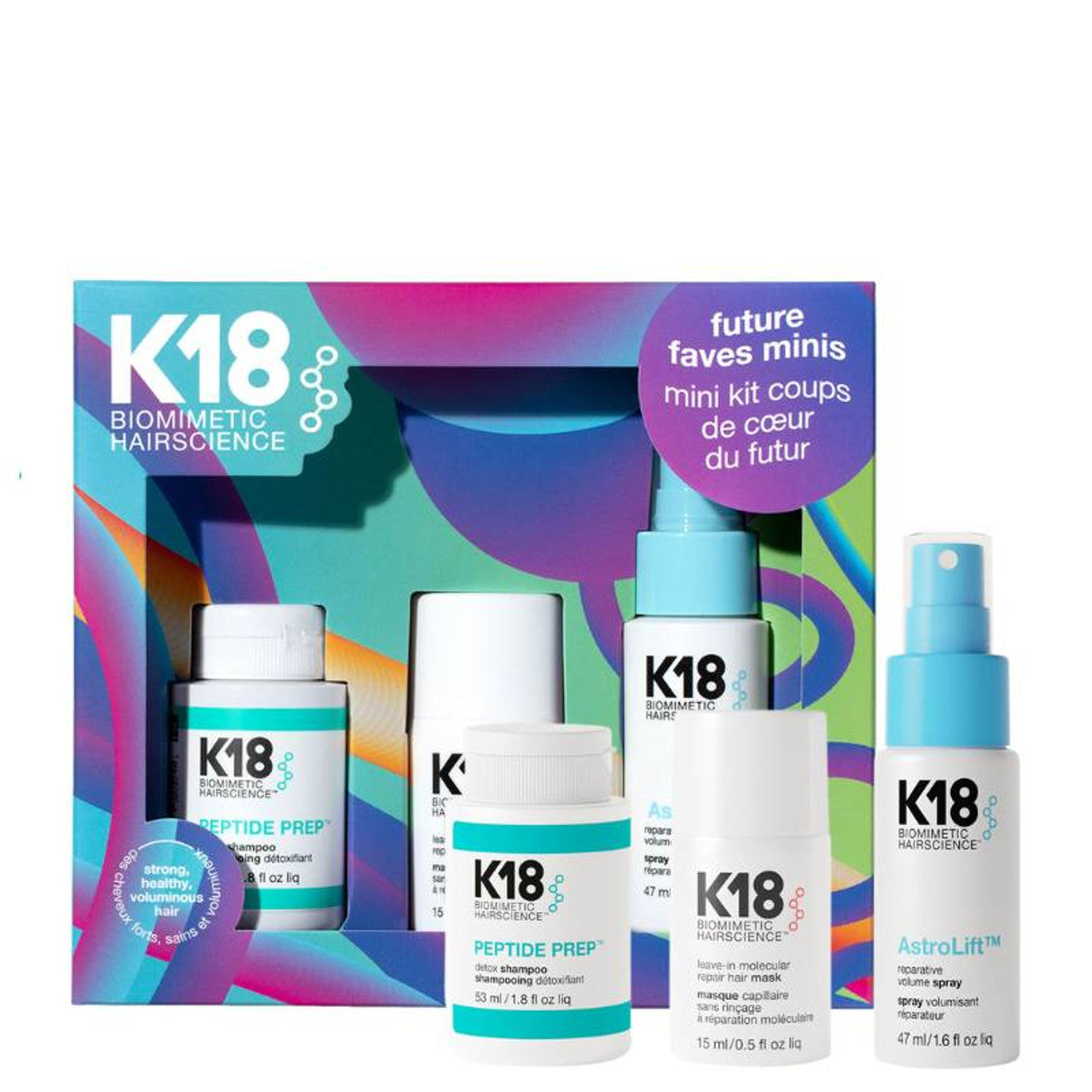 K18 Future Faves Minis | Clarify, Repair & Smooth All Hair Types