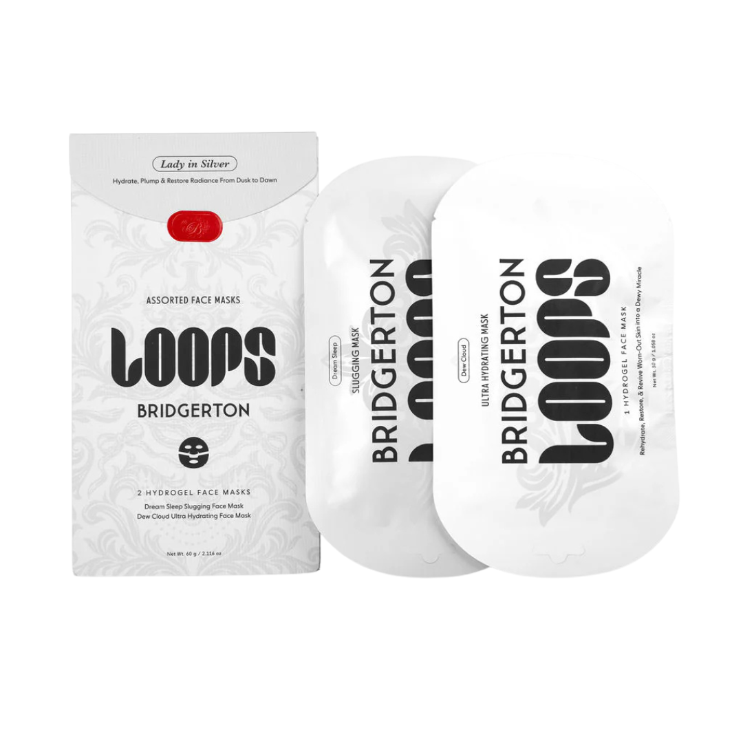 LOOPS x Bridgerton: Lady In Silver | Mask - Biocellulose | LOSHEN & CREM