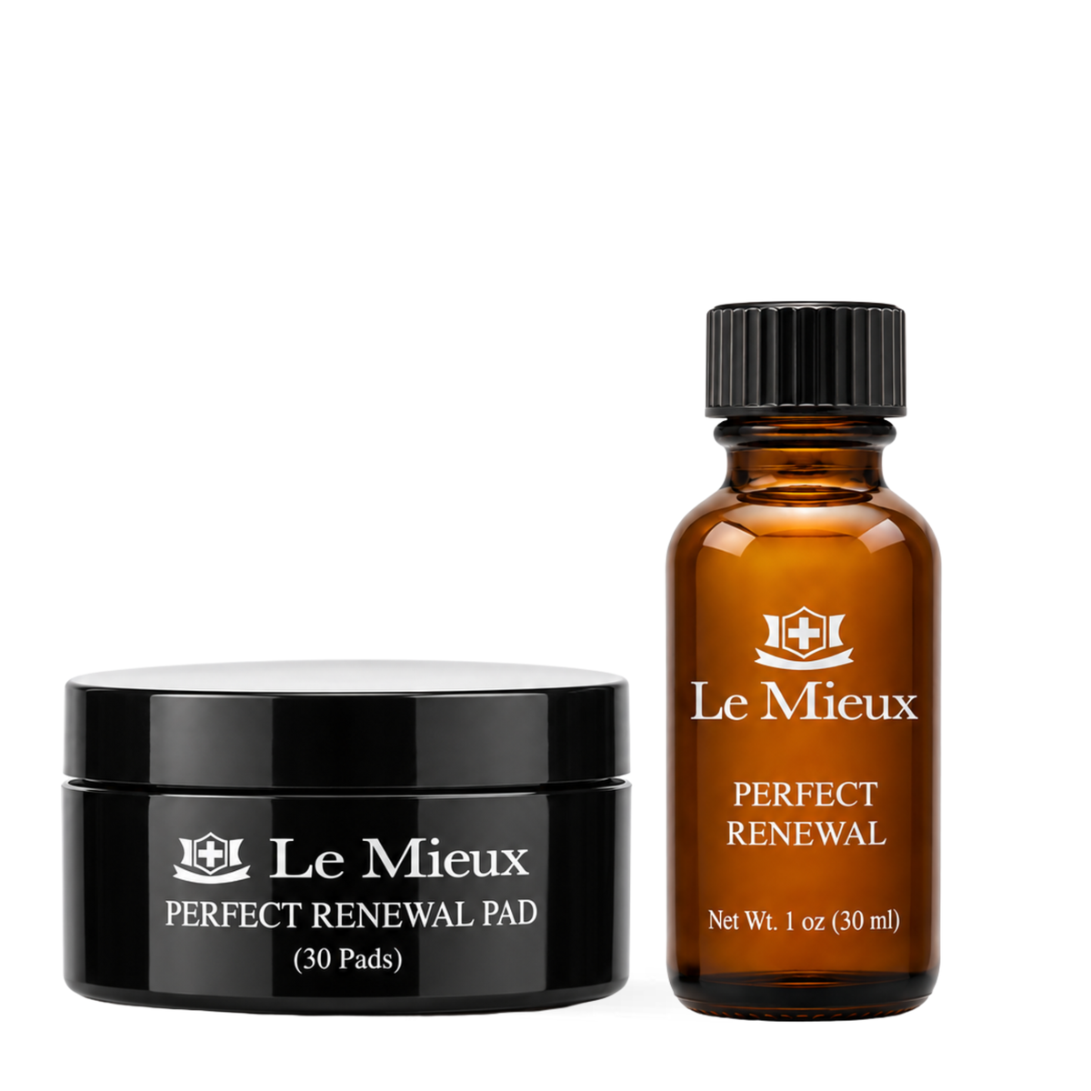 Le Mieux Perfect Renewal 10% mandelic acid peel pads and 1 oz solution