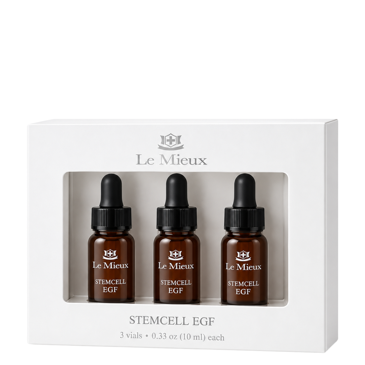 Le Mieux StemCell EGF set with three 10 mL amber serum ampoules