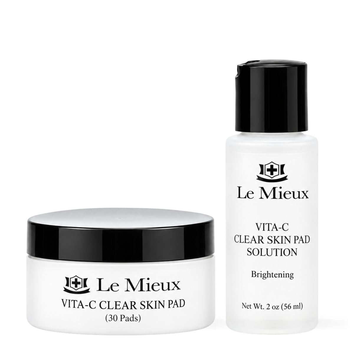 Le Mieux Skin Clarifying Pad exfoliating solution and pad jar 2 oz