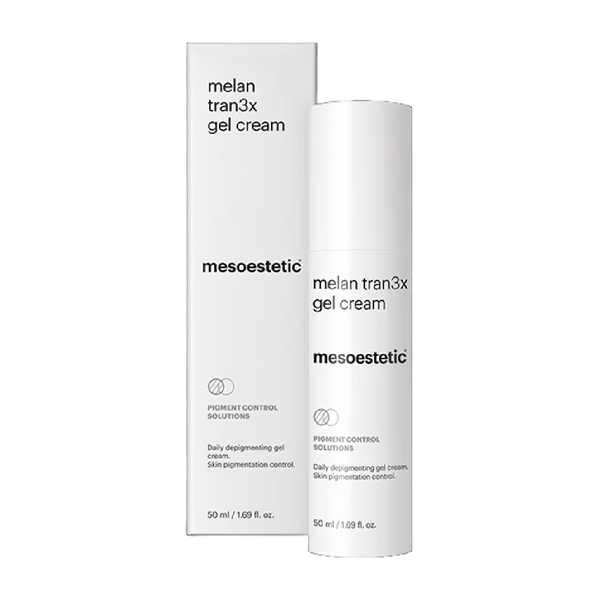 mesoestetic® Melan Tran3x depigmenting gel cream | Loshen & Crem.
