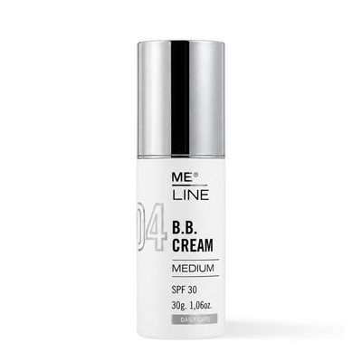 MeLine 04 B.B. Cream Medium 30 g hydrating tinted complexion cream for uneven skin tone
