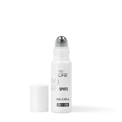 MeLine 02 Spots 10 ml targeted roll-on for localized dark spots on the face and body