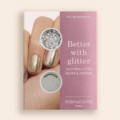 Silver & Mirror Nail Art Duo | Nail - Art | LOSHEN & CREM