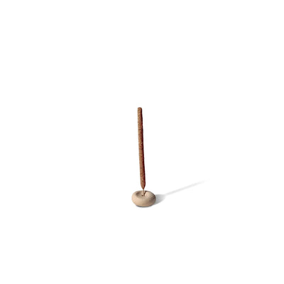 Cedar & Myrrh Mini Beige Ceramic Pebble Incense Holder | Home - Incense holders | LOSHEN & CREM