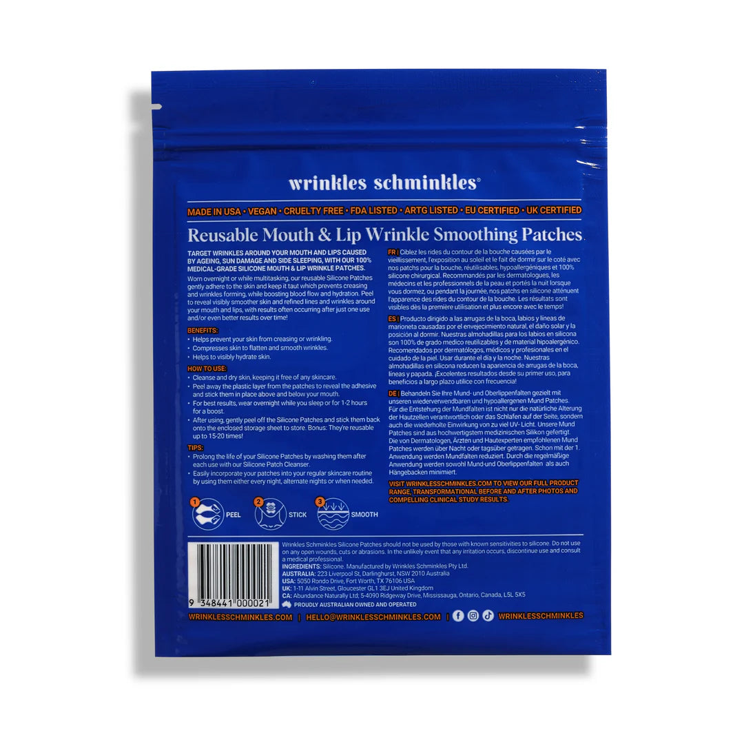Wrinkles Schminkles - Mouth Wrinkle Patches | Mask - Silicone reusable patch | LOSHEN & CREM