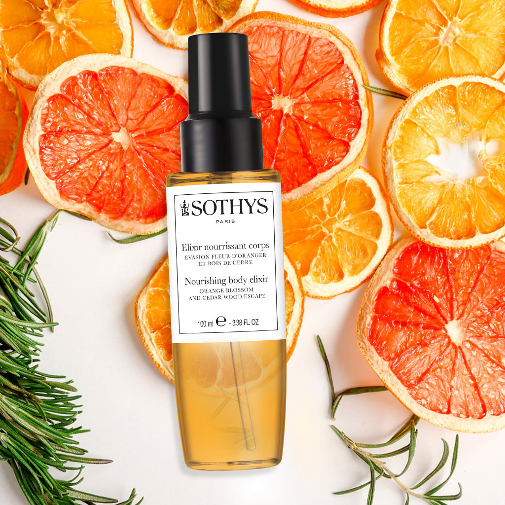 Nourishing body elixir – orange blossom & cedar wood escape