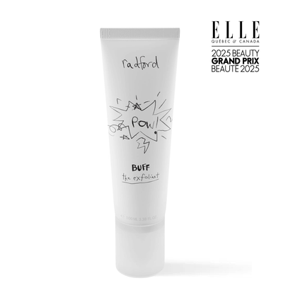 Elle canada Radford BUFF The Exfoliant triple-action enzyme and lactic acid facial exfoliator at Loshen &amp; Crem Canada