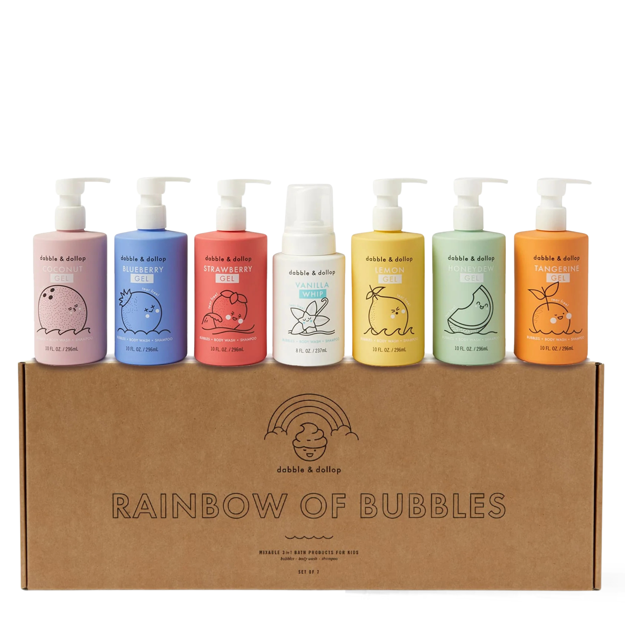Rainbow of Bubbles Bath Bundle | Bath - Bubble bath kids | LOSHEN & CREM