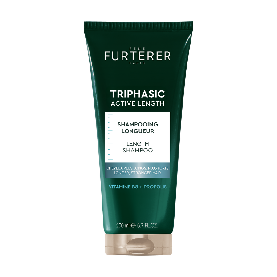 Shampoing allongeant triphasique