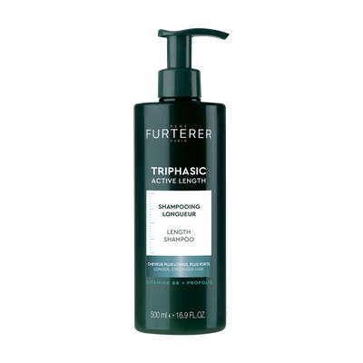 Shampoing allongeant triphasique