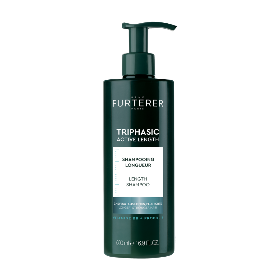 Shampoing allongeant triphasique