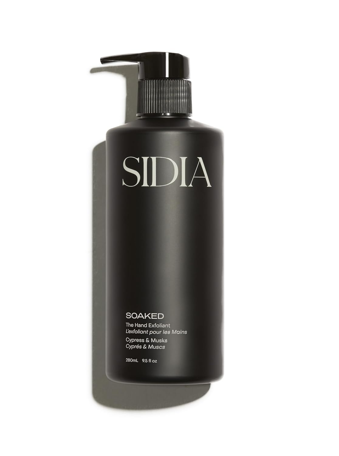 Black bottle with SIDIA branding on a white background
