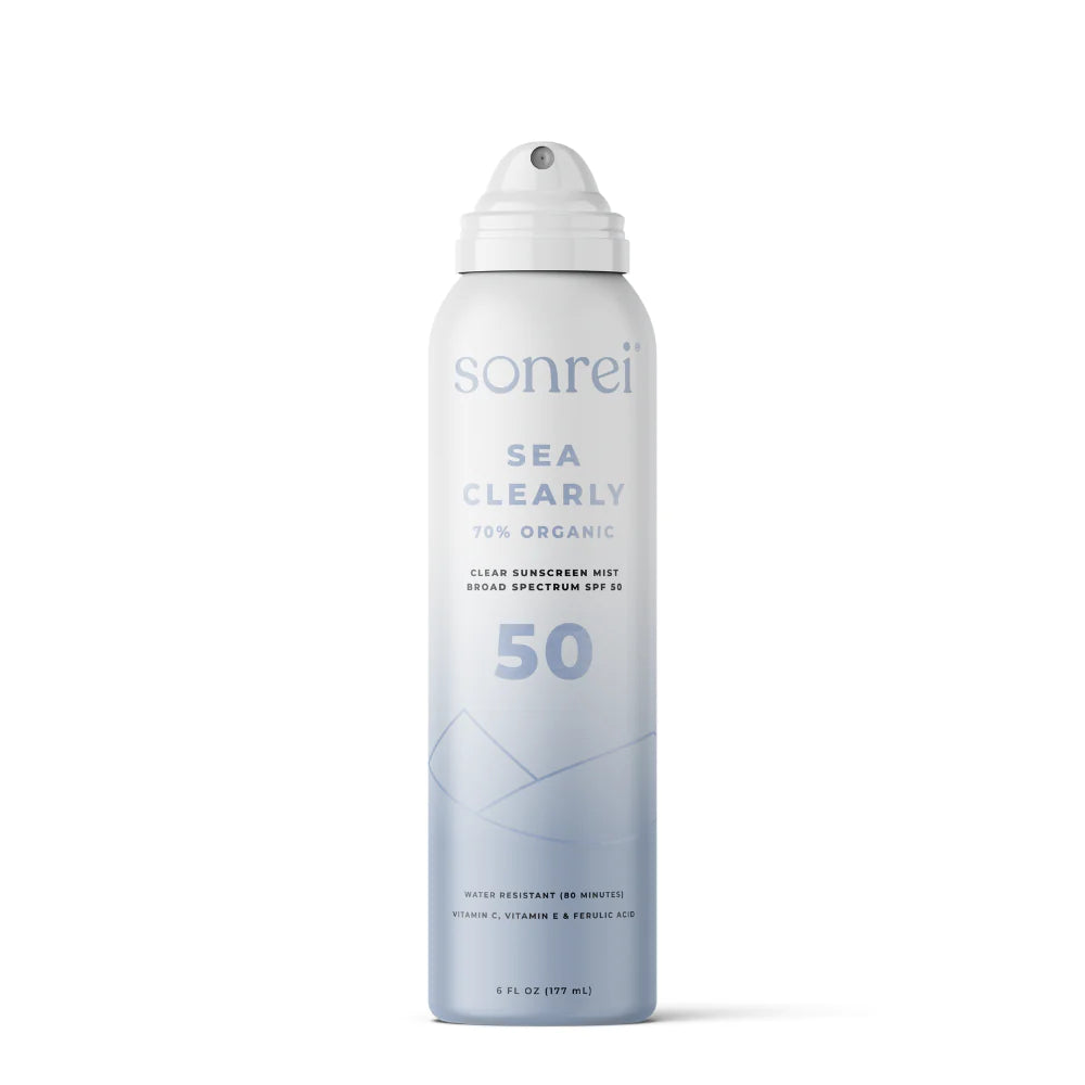 SEA CLEARLY® ORGANIC SPF 50 CLEAR SUNSCREEN MIST | Sunscreen | LOSHEN & CREM