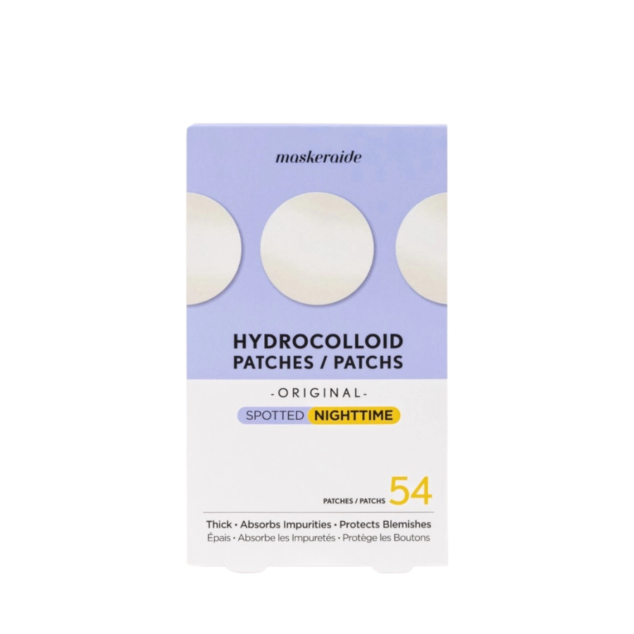 Patchs anti-imperfections hydrocolloïdes de nuit à pois