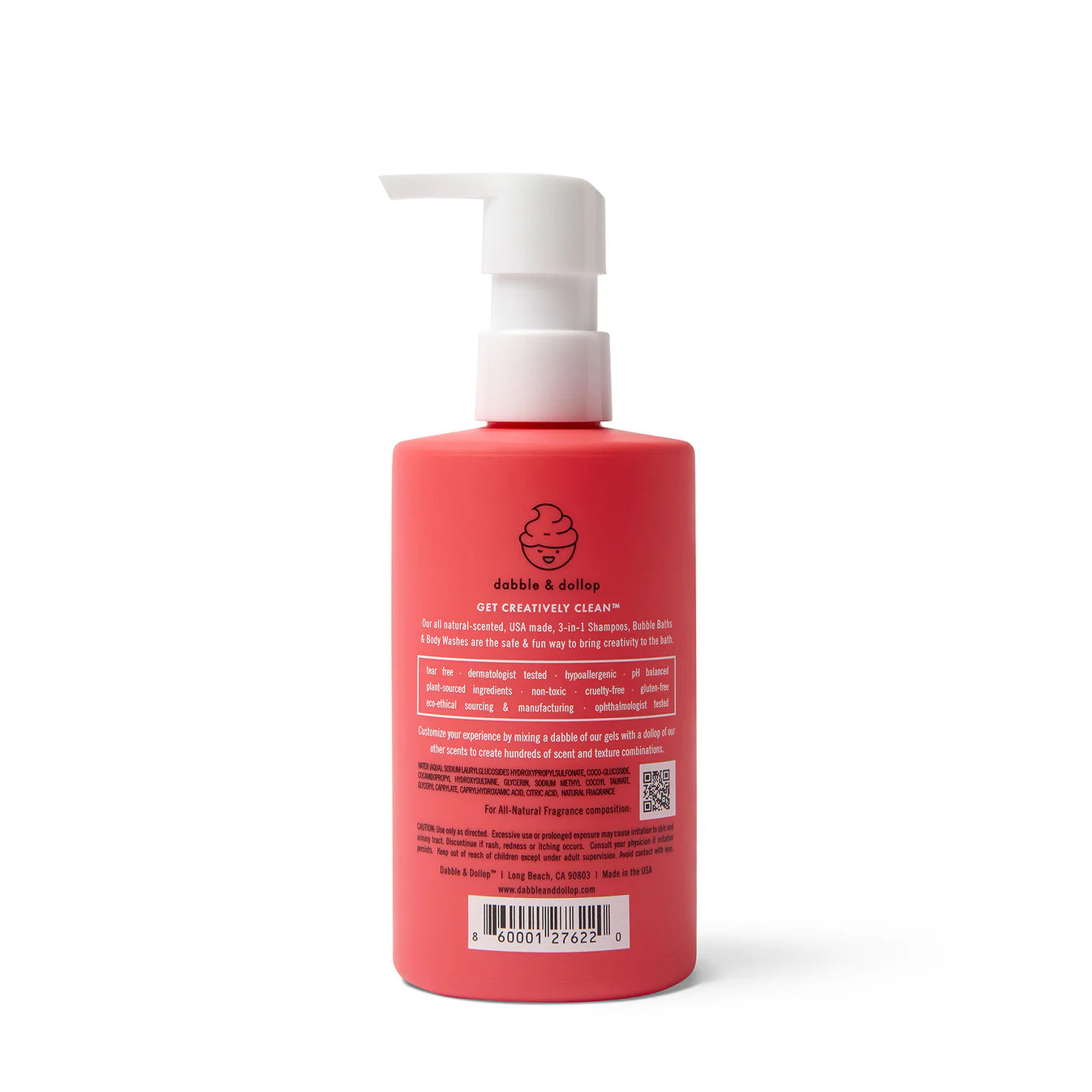 Strawberry Bubble Bath, Body Wash & Shampoo | Bath - Hair & body wash kids | LOSHEN & CREM